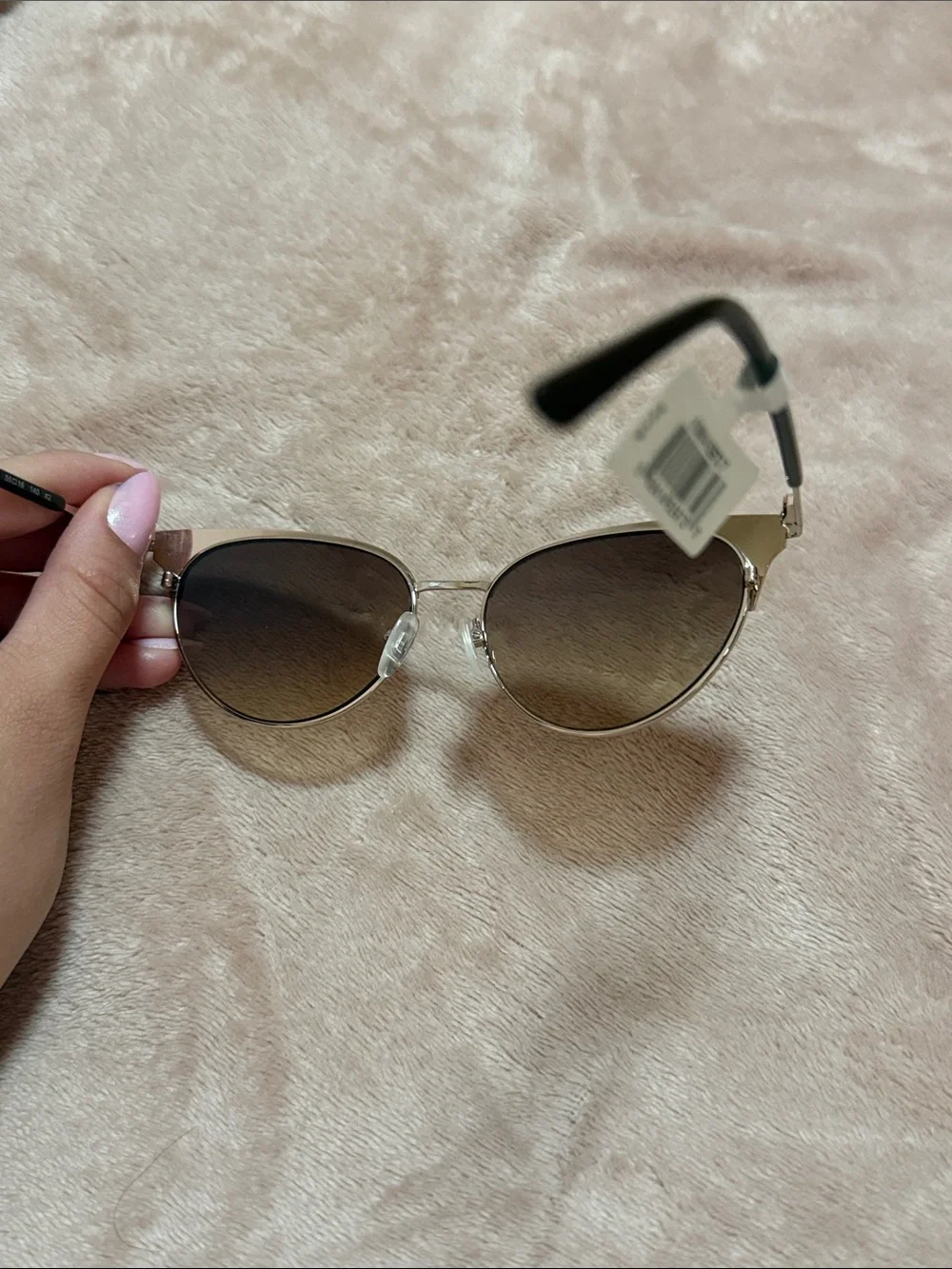 Calvin Klein Brown Gradient Cat-Eye Sunglasses for Women